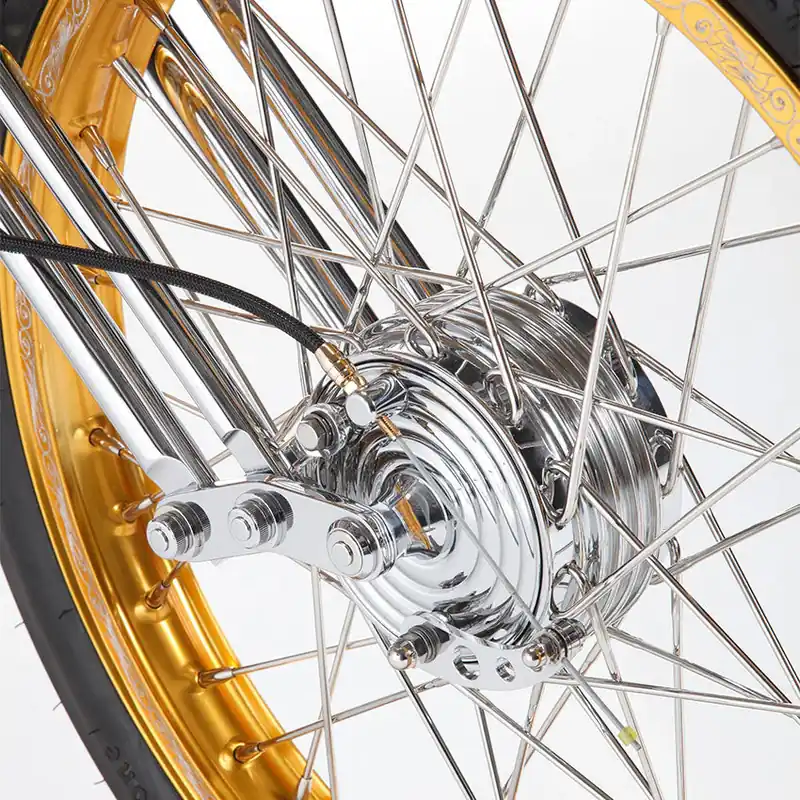 Koop Vandaag Kustom Tech Mini Voorremkit Hydraulic (Showa) forks with 3/4" (19mm axle)