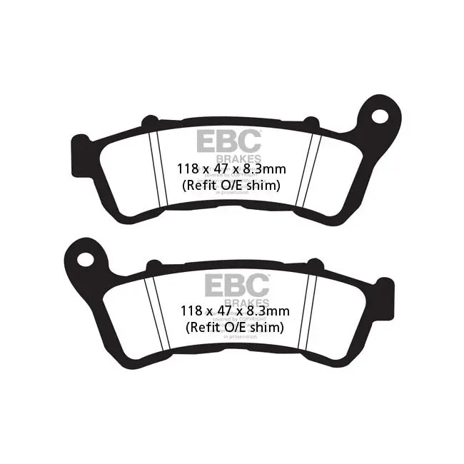 EBC Dubbel-H Gesinterde Voorremblokken voor Suzuki C 1800 Intruder 08-13 Lage Kosten