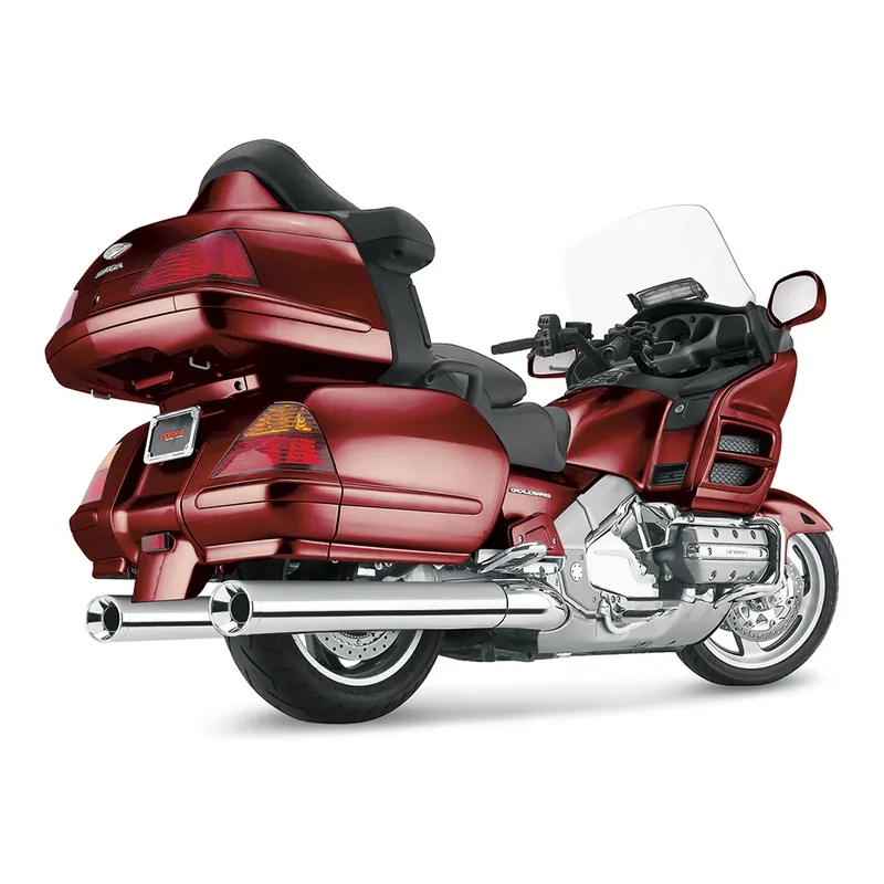 Seizoensaanbieding Cobra Klassieke 4" Slip-On Geluiddempers voor Honda 01-11 GL1800 Gold Wing / Standard end cap