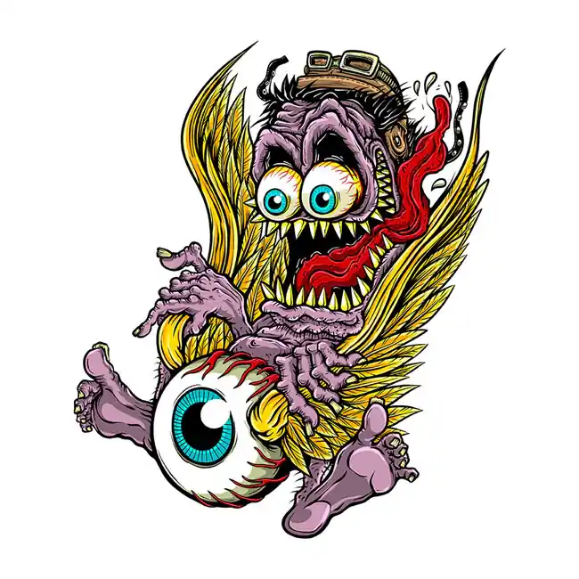 Shop Nu Lethal Threat Monster vliegende oogbal Dticker