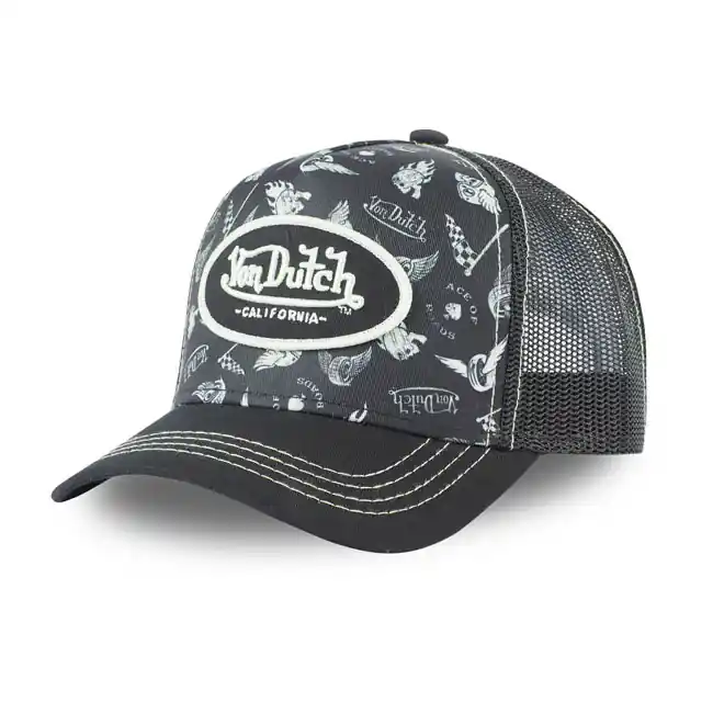Shop Nu Von Dutch Lifestyle Cap Grafisch Zwart/Wit