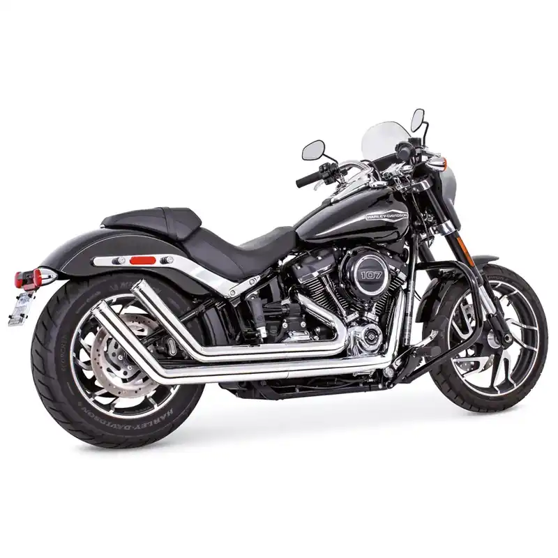 Freedom Performance Thorcat EC goedgekeurde Upsweep Classic uitlaat voor Harley 18-20 Softail 107" (Euro 4) (excl. Fat Boy / Breakout) / Chrome / Chrome Nieuw