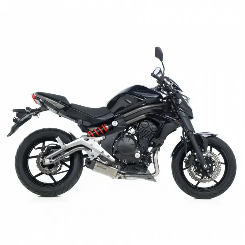 Gereduceerde Prijs LeoVince Underbody Evo II uitlaatsysteem voor Kawasaki 12-16 ER-6 N / F (Stainless steel muffler) (ECE-approved) (8579)