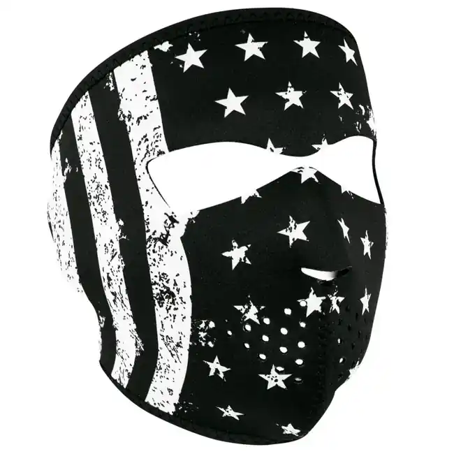 Zanheadgear Volgelaatsmasker Neopreen Vintage Vlag Op = Op