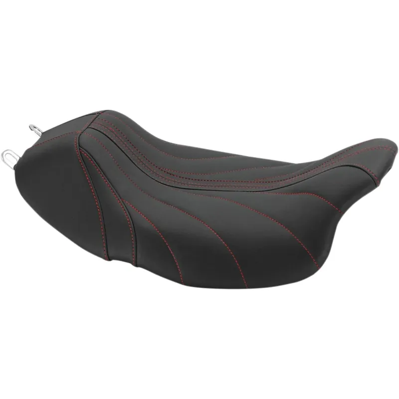Exclusieve Aanbieding Mustang Revere Journey solo-zadel voor Harley 08-25 Touring (excl. 23-25 CVO; 24-25 Road Glide / Street Glide) / Gravity / Black