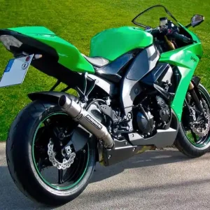 Laatste Versie Bodis uitlaat Kawasaki ZX-10R 2008-2010 compleet systeem Titanium